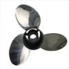 Xspeed Stainless Steel Upgrade 3 Blades Outboard Propeller with Interchangeable Hub Kits for 4-3/4" Gearcase Yamaha 150-300hp 115hp and up Engines,15 Spline Tooth,RH/LH(14x19 M) view 3