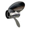 Xspeed Stainless Steel Upgrade 3 Blades Outboard Propeller with Interchangeable Hub Kits for 4-3/4" Gearcase Yamaha 150-300hp 115hp and up Engines,15 Spline Tooth,RH/LH(14x19 M) view 4