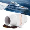 ARAMOX Marine Bilge Air Blower, 3inch In Line Air Blower Ventilation Fan Strong for Yacht Boat RV (12V) view 3