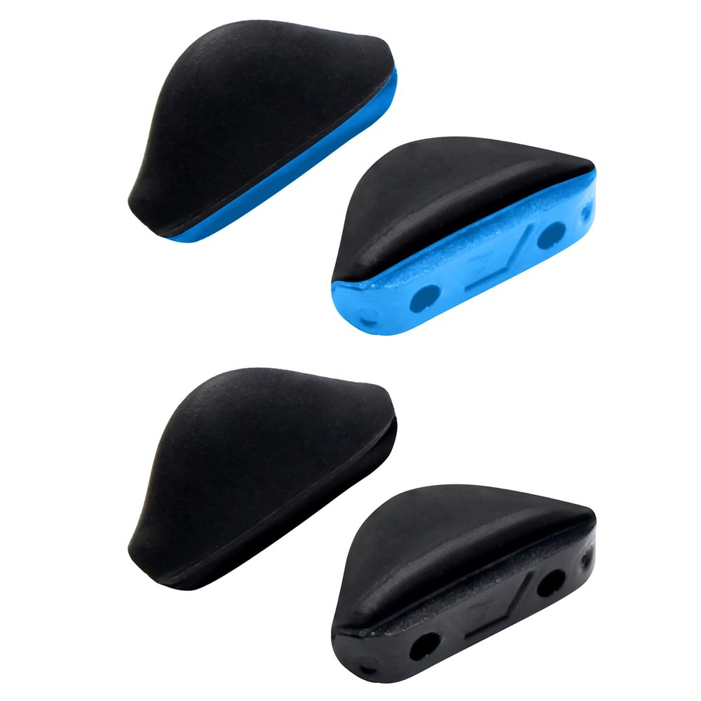 ToughAsNails Asian Fit Replacement Nose Pads for Oakley Turbine Rotor/Turbine/Turbine XS Black&Blue Hard Base
