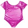 Hedmy Men's Shiny Wetlook One-Piece Catsuit Wrestling Singlet Leotard Bodysuit Jumpsuit Clubwear Rose X-Large view 3