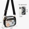 Fibrdoo Clear Bag Stadium Approved, Leather Clear Crossbody Purse Bag for Concerts Sports Events Festivals (Black) view 3