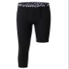 DEVOROPA Youth Boys Leggings One Leg Compression Pants 3/4 Basketball Sports Tights Running Capris Kids Athletic Base Layer Black XS view 1