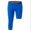 DEVOROPA Youth Boys Leggings One Leg Compression Pants 3/4 Basketball Sports Tights Running Capris Kids Athletic Base Layer Royal XL view 1
