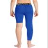 DEVOROPA Youth Boys Leggings One Leg Compression Pants 3/4 Basketball Sports Tights Running Capris Kids Athletic Base Layer Royal XL view 4