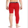 DEVOROPA Youth Boys Leggings One Leg Compression Pants 3/4 Basketball Sports Tights Running Capris Kids Athletic Base Layer Red XS view 3