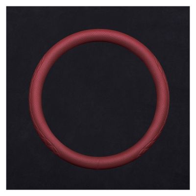 FUERU Car Steering Wheel Cover Set Car Steering Wheel Cover 14.5-156 Inches Genuine Leather Waterproof Anti-Wrinkle Car Interior (Color : 1#)