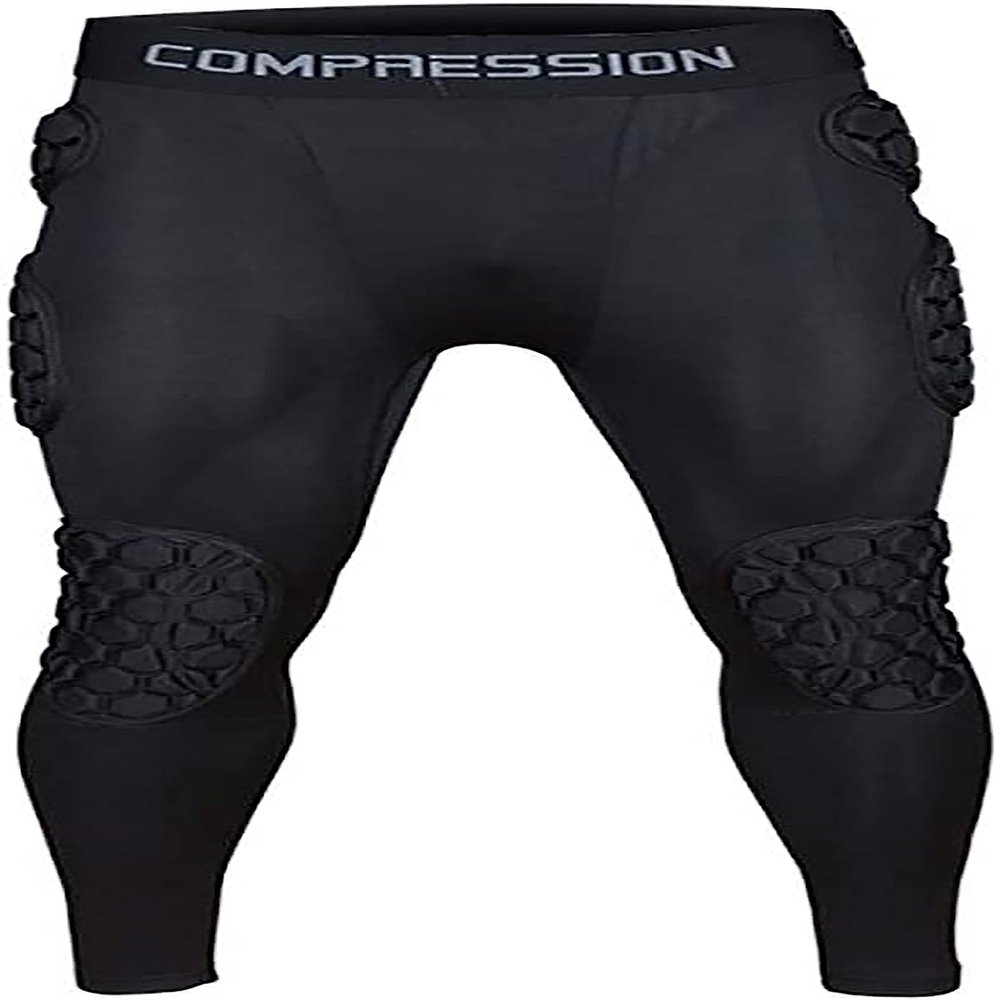 Men's Padded Football Protective Gear Set Training Pants for Soccer Basketball Paintball Rib Protector