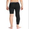 DEVOROPA Youth Boys Leggings One Leg Compression Pants 3/4 Basketball Sports Tights Running Capris Kids Athletic Base Layer Black L view 4
