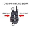 BUCKLOS MTB Hydraulic Disc Brakes,Left Front 800mm Right Rear 1450mm Hydraulic Brake Set, with 160mm Floating Disc Brake Rotor and 6PC Bolts. view 4