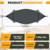 Chihee Ultra-Light Travel Camping Hammock Pop-up Net Hammock 660lbs Load Capacity,Breathable,Quick-Drying Parachute Nylon 2 Premium Carabiners,2 Tree Slings Included for Outdoor Backpacking Hiking view 3