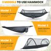 Chihee Ultra-Light Travel Camping Hammock Pop-up Net Hammock 660lbs Load Capacity,Breathable,Quick-Drying Parachute Nylon 2 Premium Carabiners,2 Tree Slings Included for Outdoor Backpacking Hiking view 4