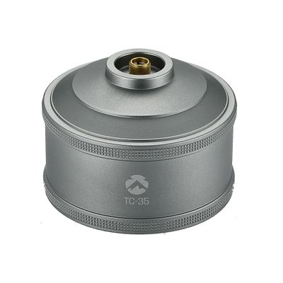 CAMPINGMOON Replacement Empty Refillable Gas Fuel Cylinder Standard for Backpacking Camping Stove EN417 Lindal Valve 110g TC-35