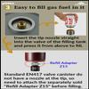 CAMPINGMOON Replacement Empty Refillable Gas Fuel Cylinder Standard for Backpacking Camping Stove EN417 Lindal Valve 110g TC-35 view 4