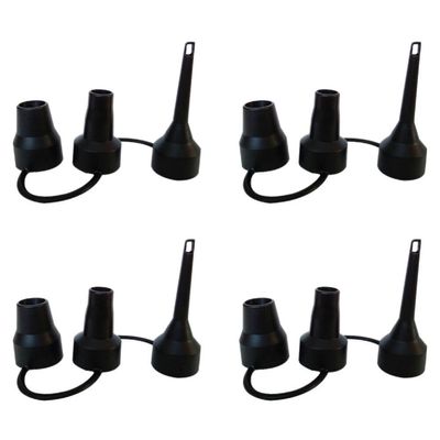 Veemoon 4Pcs Inflatable Pump Nozzles Air Pump Inflator Nozzles Plastic Replacement