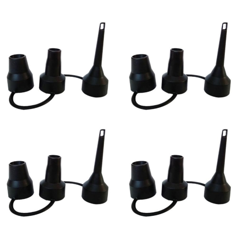 Veemoon 4Pcs Inflatable Pump Nozzles Air Pump Inflator Nozzles Plastic Replacement