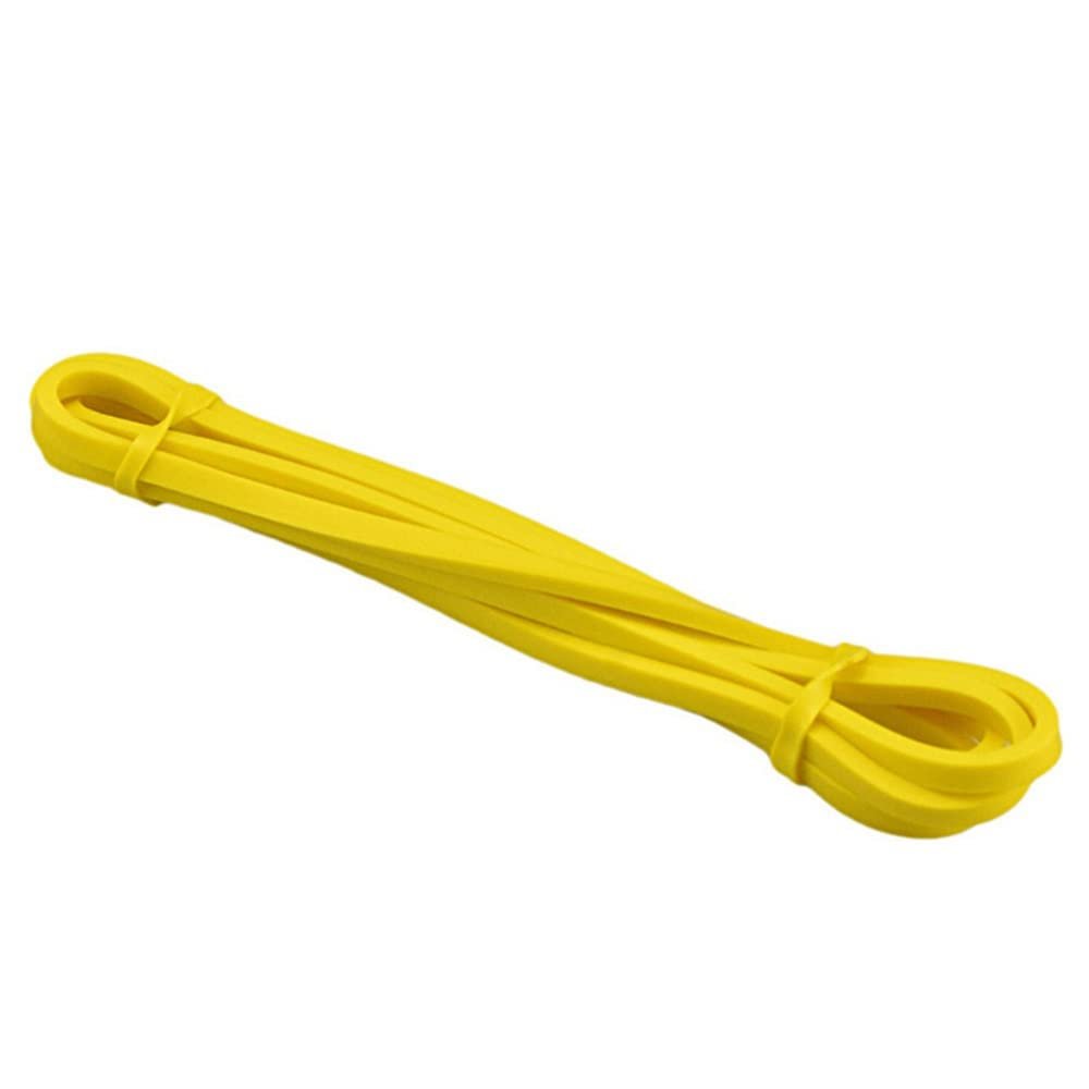 DANCOLOR Resistance Bands Natural Rubber Rally Fitness Body Building Yoga Pull Rope Different Strengths Skin-Friendly Stretching (Color : Yellow -1 Hook, Size : 208 * 1.3 * 0.45cm)