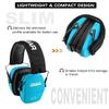 PROHEAR 016 Shooting Ear Protection Earmuffs 2 Pack, NRR 26dB for Gun Range, Hunting -Blue+Pink view 4