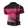 Men's Classic Short Sleeve Polo Shirt Buttons Collar Big&Tall Plaid Summer Slim Fit T-Shirts Striped Graphic Printed Beach Tees Tops view 3