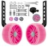 HAWENS Bike Training Wheels Mute Flash Wheels with Adjustable Bicycle Stabilizer Mounted Kit Compatible for 12 14 16 18 20 inch Single Speed Bike view 1