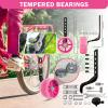 HAWENS Bike Training Wheels Mute Flash Wheels with Adjustable Bicycle Stabilizer Mounted Kit Compatible for 12 14 16 18 20 inch Single Speed Bike view 2