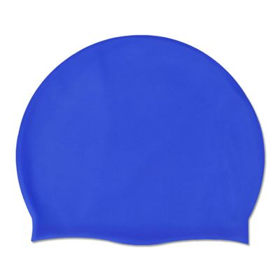 jueshanzj Swim Cap Adult Solid Color Waterproof Swimming Swimming Cap Blue One Size