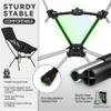 MARCHWAY Lightweight Folding High Back Camping Chair with Head Support, Stable Portable Compact for Outdoor Camp, Travel, Beach, Picnic, Festival, Hiking, Backpacking (Highback Black) view 4