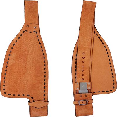 Horse Western Adult Tooled Leather Replacement Saddle Fender Pair Set with Belvins Buckles Hobble Straps ME-WSF-N013