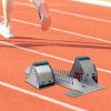 Starting Block, VPABES Multi-Function Athletics Track Starting Block 6-Angle Adjustable Pedal Angle Sprinter Starting Block for Plastic Runway Cinder Track, Aluminum Alloy (Scale Type) view 2