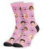 COLORSFORU Custom Mothers Day Socks with Faces:Made in USA,Customized Photo Socks,Personalized Novelty Gift for Mom view 1
