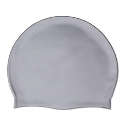 Dressnu Adult Swimming Cap Silicone Swimming Cap Grey One Size