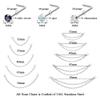Pierstyles Nose Ring Chain Stainless Steel Nose Chain Across Nose Silver Nose Piercing Chain with 3mm CZ Nose Screw Bone L-Shaped Ring for Women Men Nose Nostril Piercing Jewelry view 2