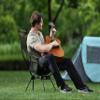 MARCHWAY Lightweight Folding High Back Camping Chair with Head Support, Stable Portable Compact for Outdoor Camp, Travel, Beach, Picnic, Festival, Hiking, Backpacking (Highback Green) view 2