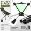 MARCHWAY Lightweight Folding High Back Camping Chair with Head Support, Stable Portable Compact for Outdoor Camp, Travel, Beach, Picnic, Festival, Hiking, Backpacking (Highback Green) view 4