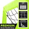 RUNBOW 9x5 ft Portable Kids Soccer Goal for Backyard Adult Junior Large Practice Soccer Net with Carry Bag Set of 2 (9x5ft, Light Yellow, 2 Pack) view 3
