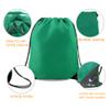 BeeGreen Christmas Green 20 pieces Drawstring Backpack Bags Cinch Bags Bulk Heavy Duty Gift Wrap Bags Machine Washable Lightweight Sackpack Outdoor Sport Bags for Men Women view 4
