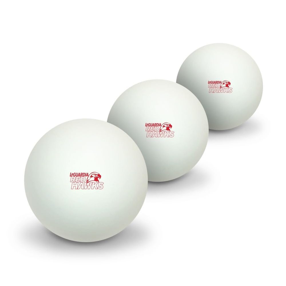 LaGuardia Community College Secondary Logo Novelty Table Tennis Ping Pong Ball 3 Pack