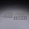 Pierstyles Nose Ring Chain Stainless Steel Nose Chain Across Nose Silver Nose Piercing Chain with 3mm CZ Nose Screw Bone L-Shaped Ring for Women Men Nose Nostril Piercing Jewelry view 3