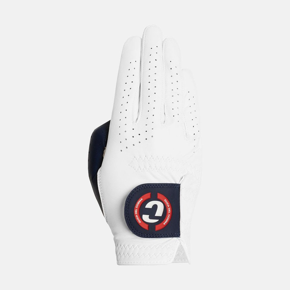 Duca del Cosma Men's Men's Golf Glove Elite Pro - Right - Blue/White