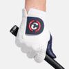 Duca del Cosma Men's Men's Golf Glove Elite Pro - Right - Blue/White view 3