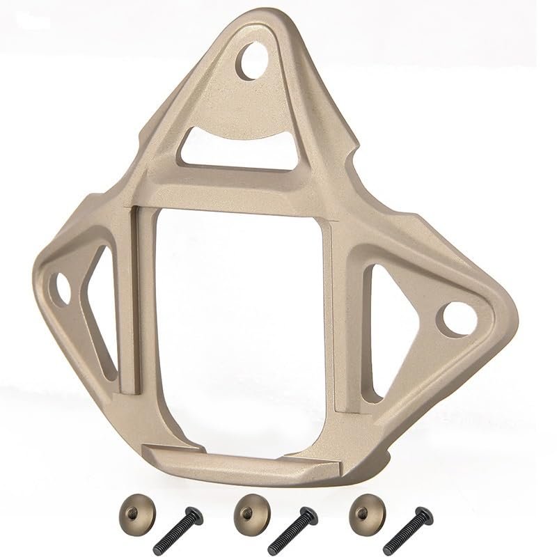 Metal 3-Hole Type 2 Skeleton NVG Mount Shroud Suitable with L4G24 Helmet Mount for AirFrame Helmet