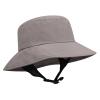 Clakllie Thin Bucket Sun Hats for Surfing Windproof Sailing Hat with Adjustable Securing Chin Strap,Grey view 4