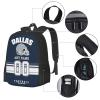 RIAWARME Custom Dallas Backpack for Men Women, Personalized Backpacks with Name and Number, Customized Football Style Backpack Gifts for Fans view 3