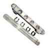 BAZAC 2Pcs 4 Pool Cue Rack Storage Table Rods Clip Bracket Wall Mounted Solid Wood Cue Rack Holder-Grey view 1