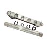BAZAC 2Pcs 4 Pool Cue Rack Storage Table Rods Clip Bracket Wall Mounted Solid Wood Cue Rack Holder-Grey view 3