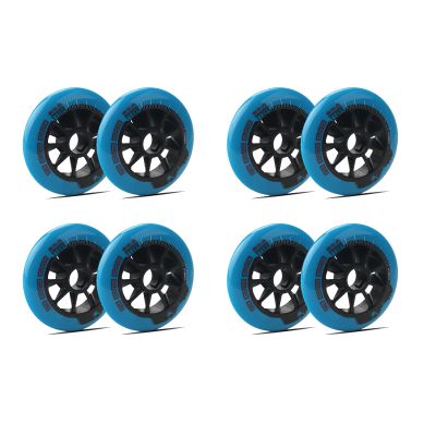 JHKJ Hardness 85A Inline WheeIs for Inline Replacement Wheels for Big Wheel Professional Speed Skating 90mm 100mm 110mm,Blue,100mm