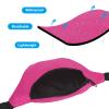 PATIKIL 80s Fanny Pack for Women, 2 Pack Adjustable Waist Bag 90s Fanny Pack for Party, Running, Pink, Green view 4