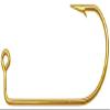 100 - #2 Eagle Claw 575 Gold Jig Hooks for Jig Molds view 1