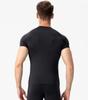Compression Shirts for Men Short Sleeve Cool Dry Workout Running Gym T Shirts Black Undershirt for Football Basketball view 4