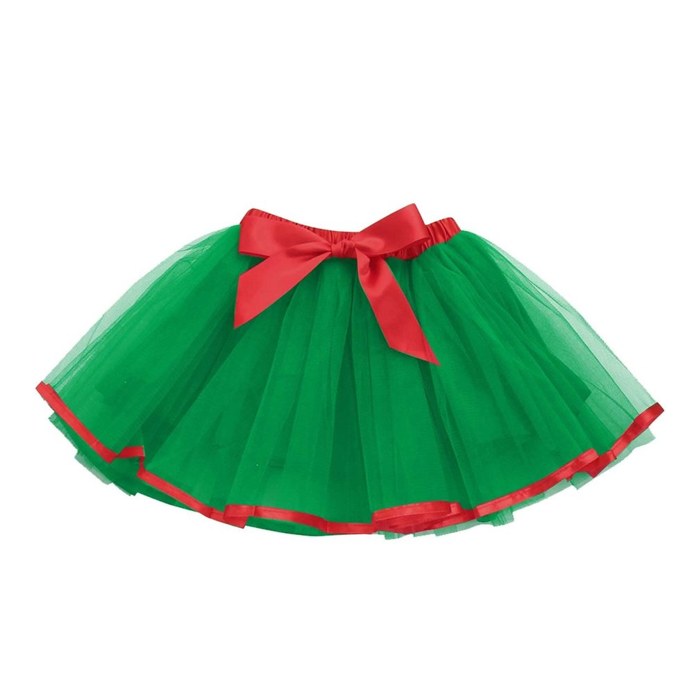 Baby Kids Girls Solid Color Tulle Tutu Ballet Skirts Bowknot Lace Up Dance Skirts Casual Skirt for (Green, 3-8 Years)